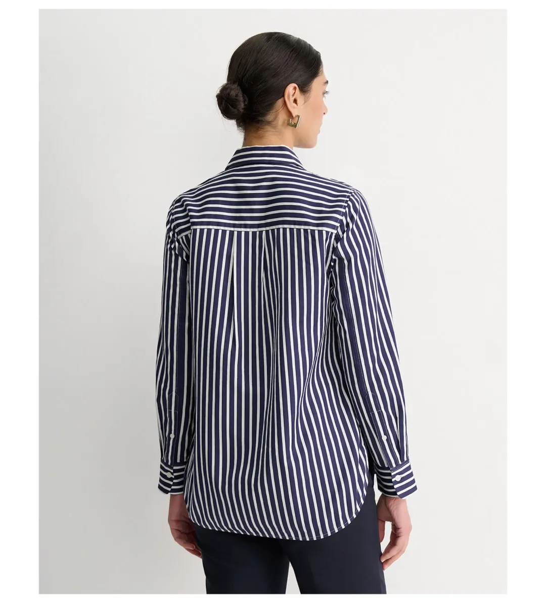 Sportscraft Hannah Cotton Silk Shirt Stripe Size AU 10 for rent on The Volte - main image