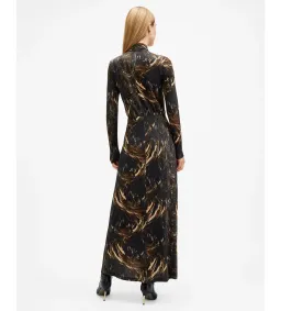 AllSaints Mina Maxi Dress Charm Black Size AU 10 for rent on The Volte - image 4