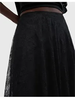 Allsaints Josie Lace Skirt Black Size 10 for rent on The Volte - image 4
