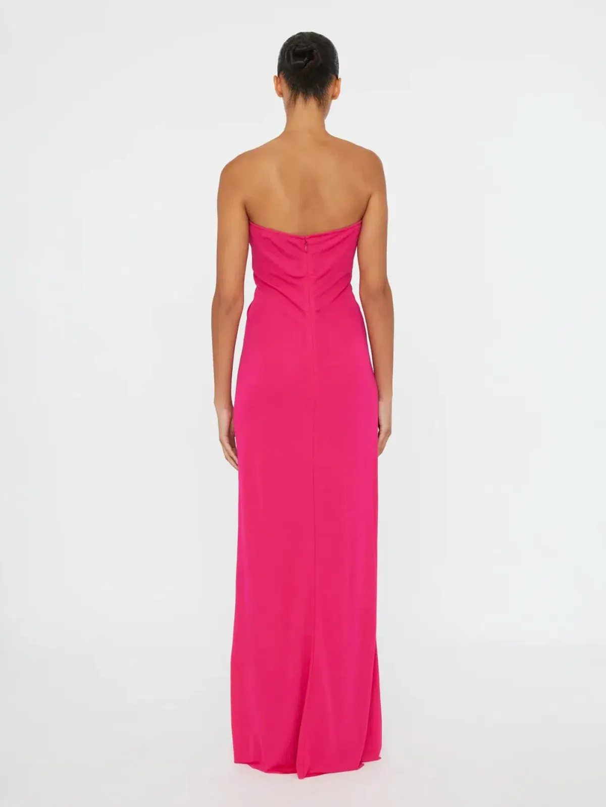 Christopher Esber Arced Palm Strapless Dress in Pink Size 6 - Image 2