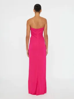 Christopher Esber Arced Palm Strapless Dress in Pink Size 6 for rent on The Volte - image 2