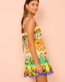 Alemais Lemonis Cut Out Mini Dress Multi Size 8 for rent on The Volte - image 3