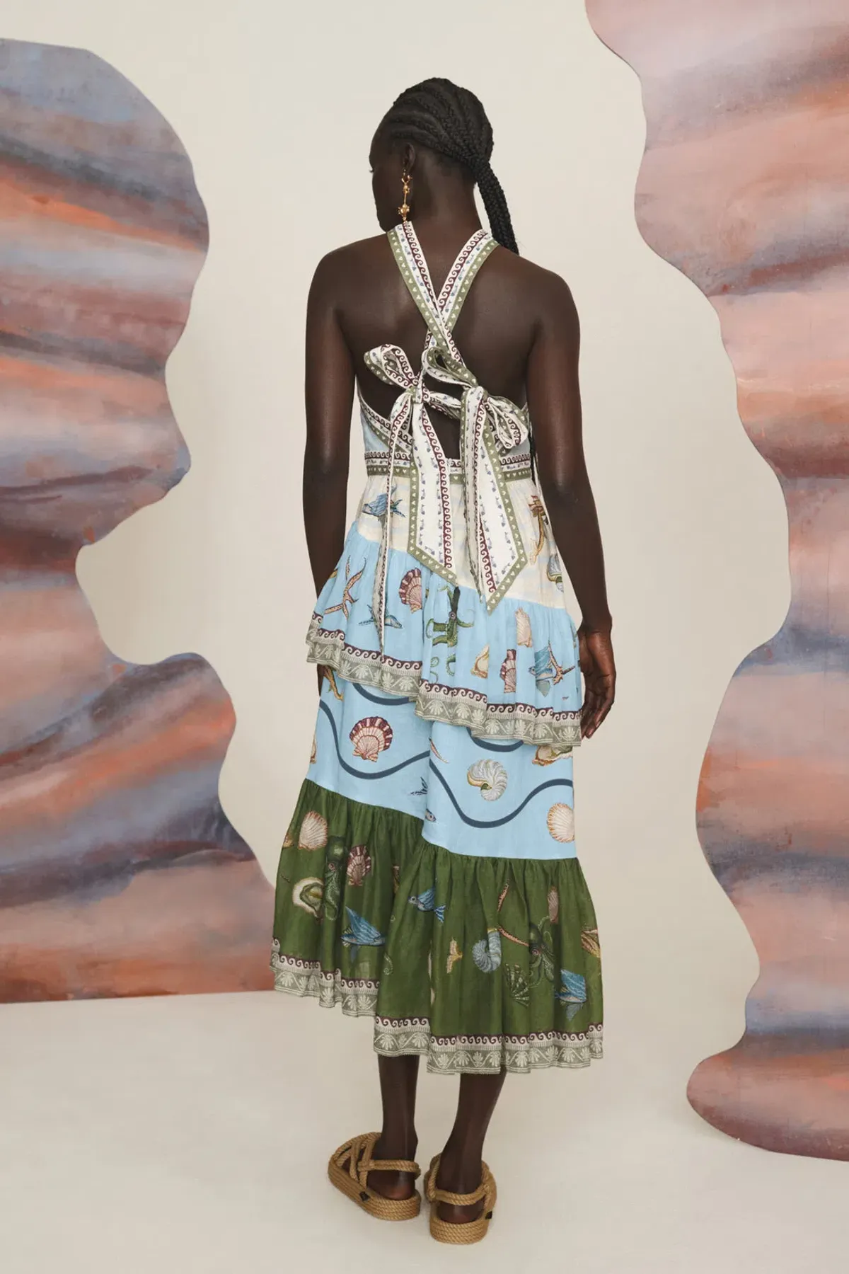 Alemais Bath House Midi Dress Size AU 14 - Image 3