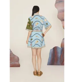 Alemais Bath House Mini Dress Multi Size AU 16 for rent on The Volte - image 3