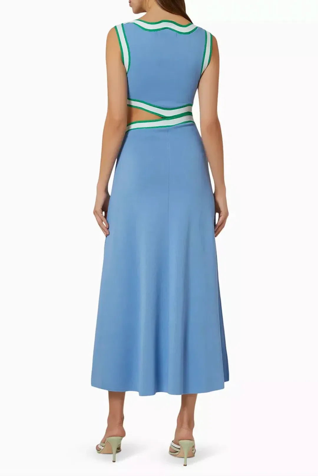 Rachel Gilbert Elias Midi Dress Blue Size M / Aus 10 for rent on The Volte - main image