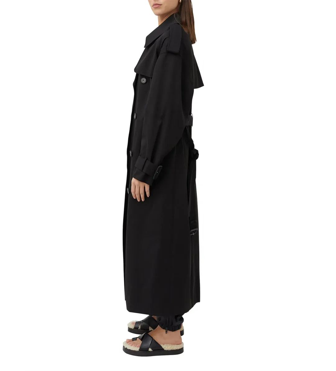 Camilla and Marc Evans Trench Coat Black Size XS-S / AU 6-8 for rent on The Volte - main image