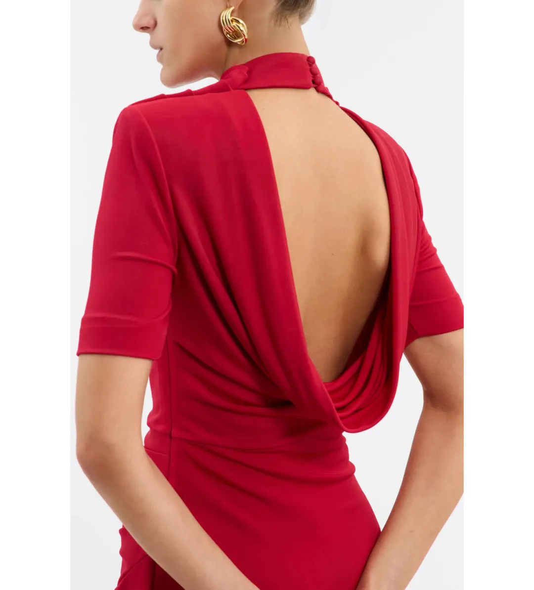 Rebecca Vallance Carmine Mini Dress Red Size 10 for rent on The Volte - main image