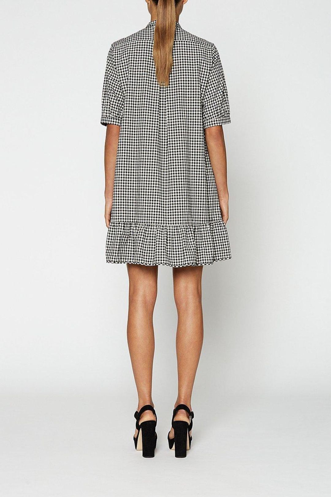 Scanlan Theodore Gingham Ruffle Dress size 8 for rent on The Volte - main image