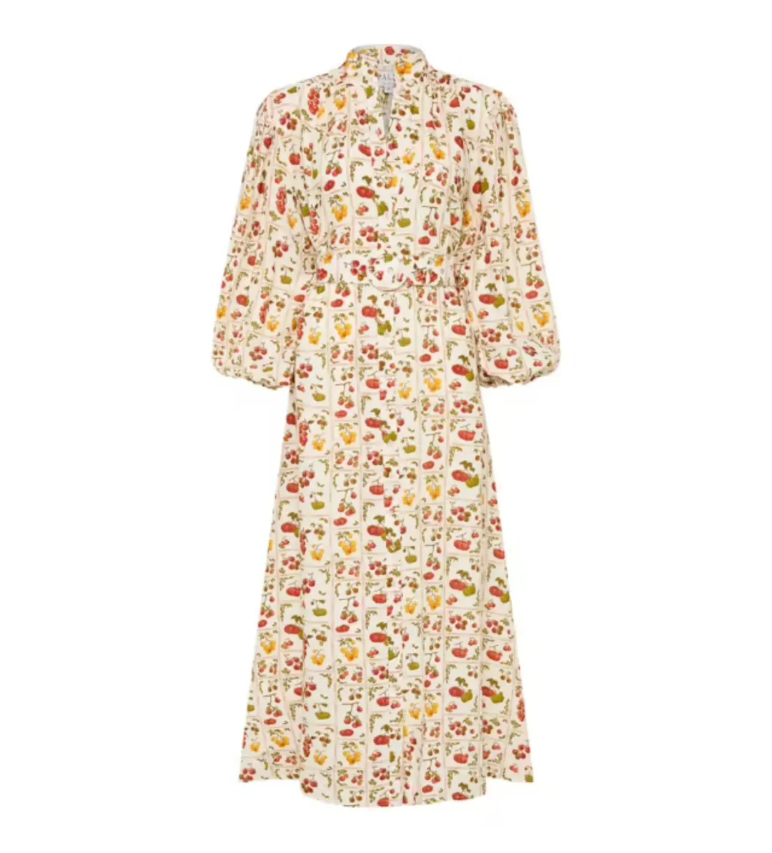 Palm Noosa Noddy Tomato Tiles Maxi Dress Print Size 8 for rent on The Volte - main image