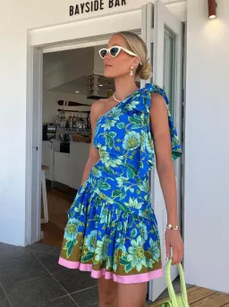 Alemais Winnie One Shoulder Mini Dress Size 14 for rent on The Volte - image 4