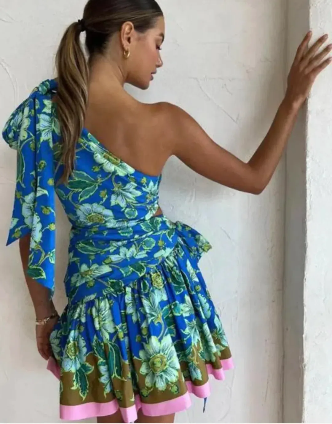 Alemais Winnie One Shoulder Mini Dress Size 14 for rent on The Volte - main image