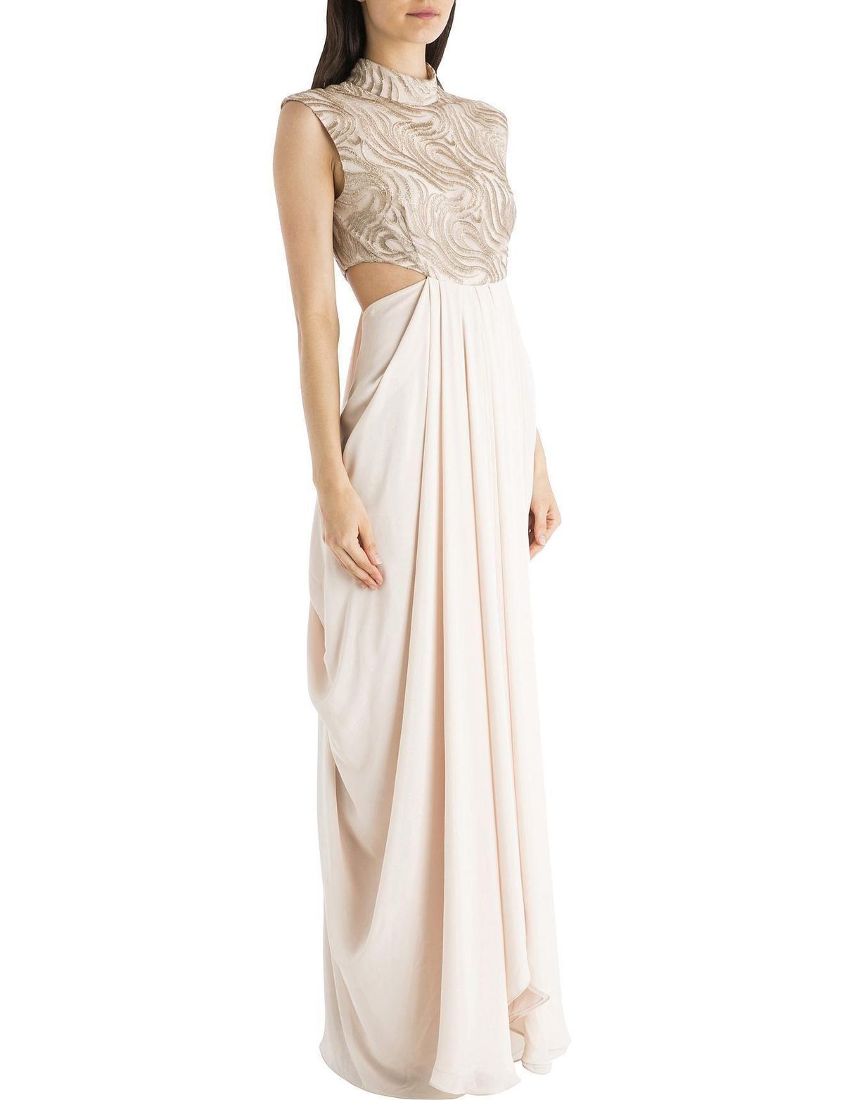 Carla Zampatti Vintage Lace Opera Gown Blush Size 4 - Image 1