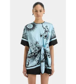 Sir the Label Dreamwood Mini Dress in Brise Soleil AU 8 for rent on The Volte - image 3