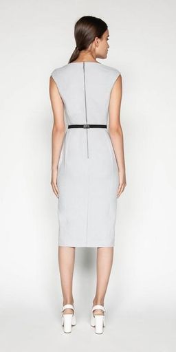Cue Belted Textured Pencil Dress Size 6 for rent on The Volte - image 2