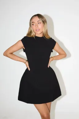 Odd Muse The Ultimate Muse Cap Sleeve Mini Dress Black Size S / AU 8 for rent on The Volte - image 2