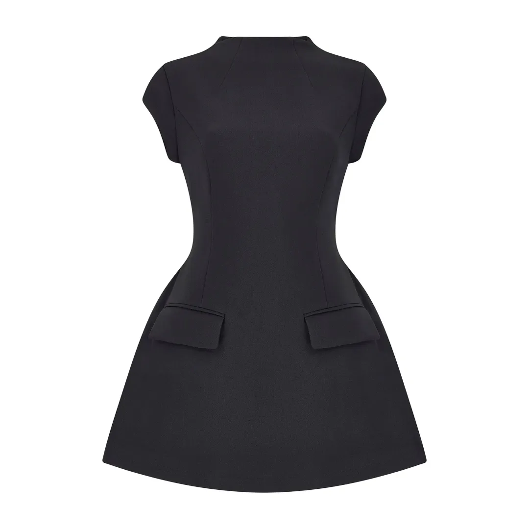 Odd Muse The Ultimate Muse Cap Sleeve Mini Dress Black Size S / AU 8 for rent on The Volte - main image