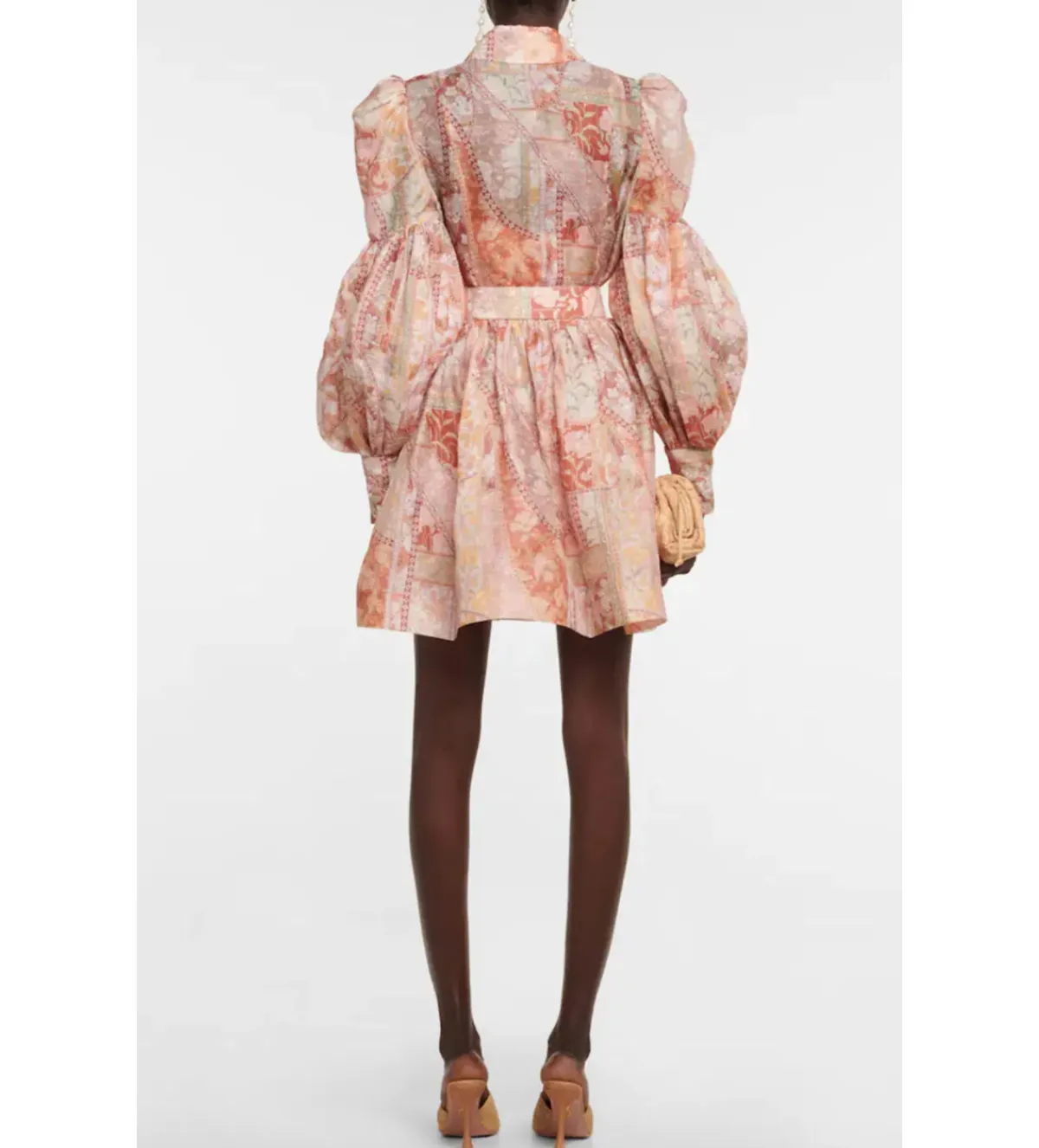 Zimmermann Kaleidoscope Tuxedo Frill Mini Dress Size 0 / AU 8 - Image 2