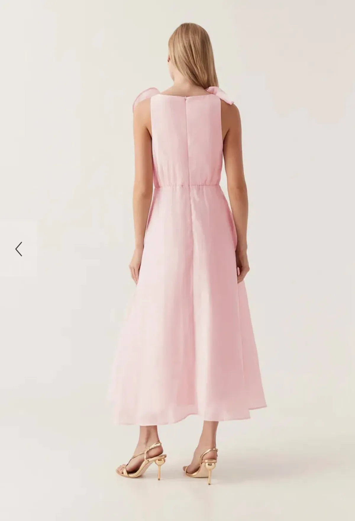 Aje Genesis Midi Dress Pink Size 6 - Image 3