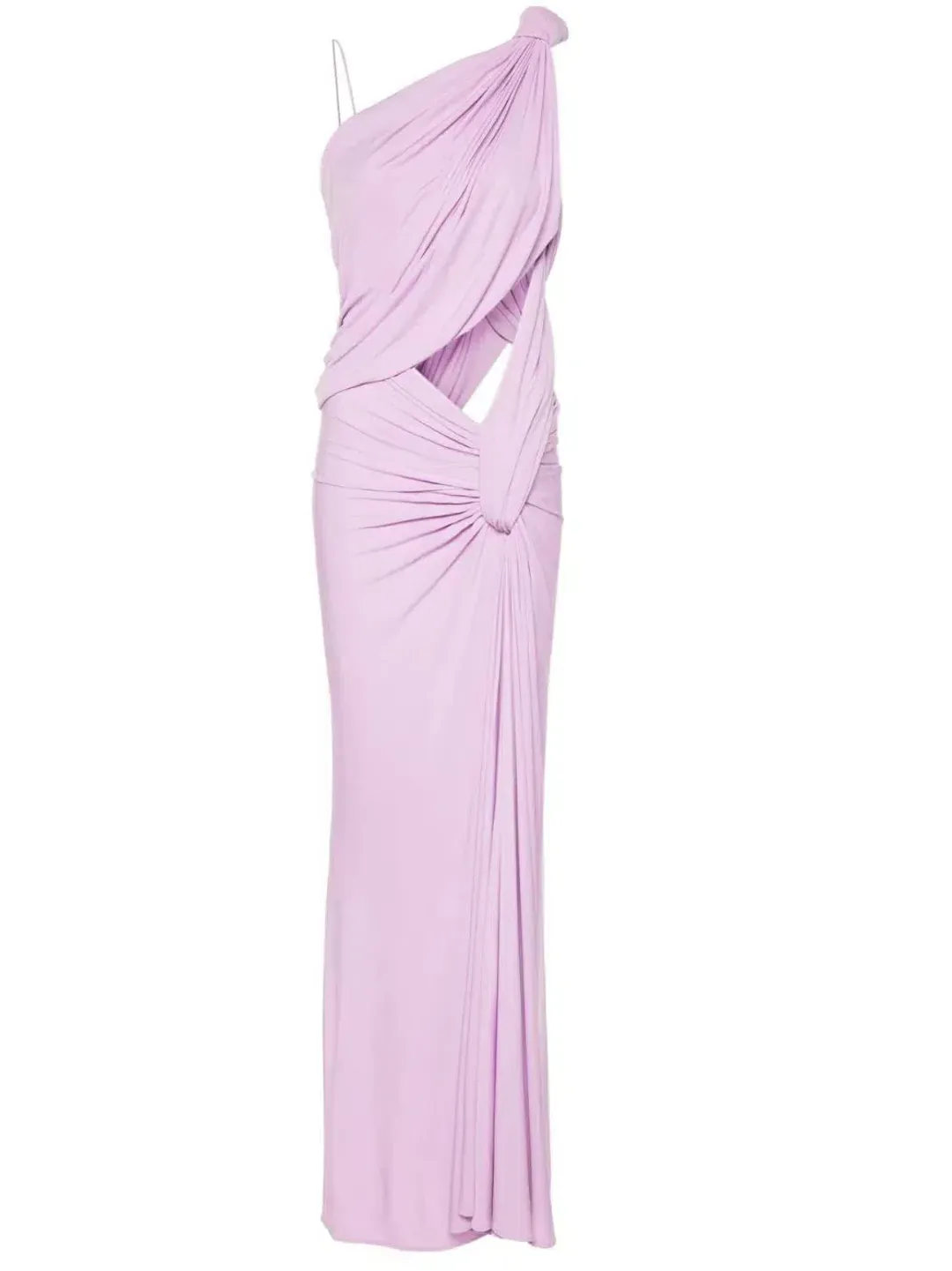 Christopher Esber Twisted Lever Maxi Dress Pink Size 8 for rent on The Volte - main image
