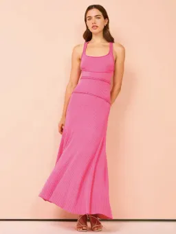 Alcer Greenwood Midi Dress in Pink Size AU 8 for rent on The Volte - image 1