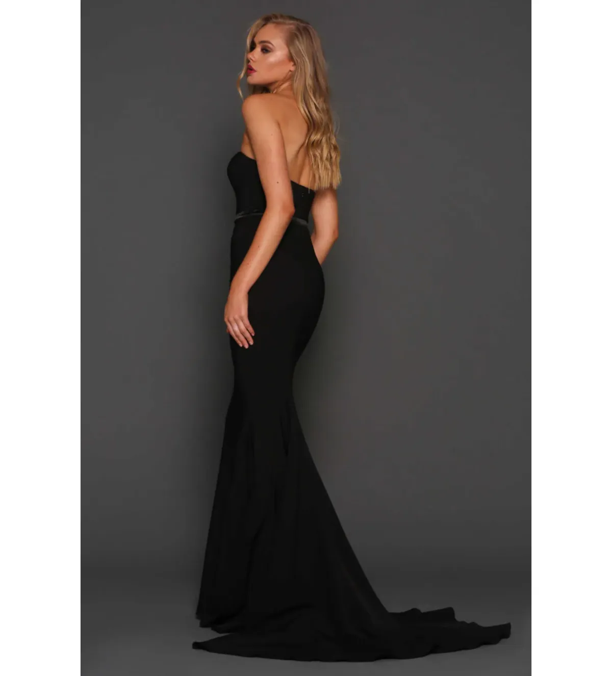 Elle Zeitoune Arianna Gown Black Size 16 - Image 2