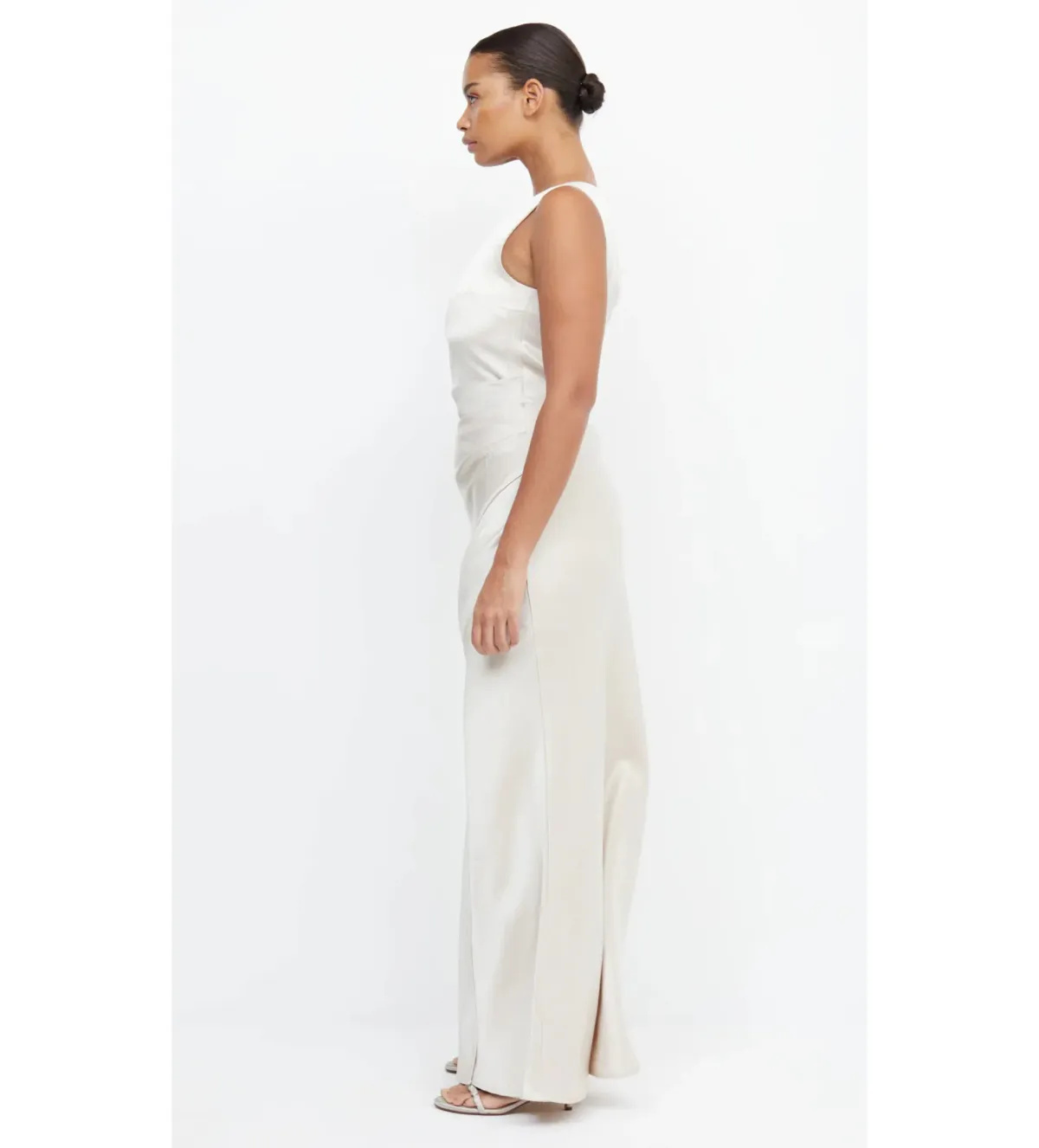 Bec + Bridge The Dreamer Asymmetrical Maxi Dress Beige Size 10 - Image 2