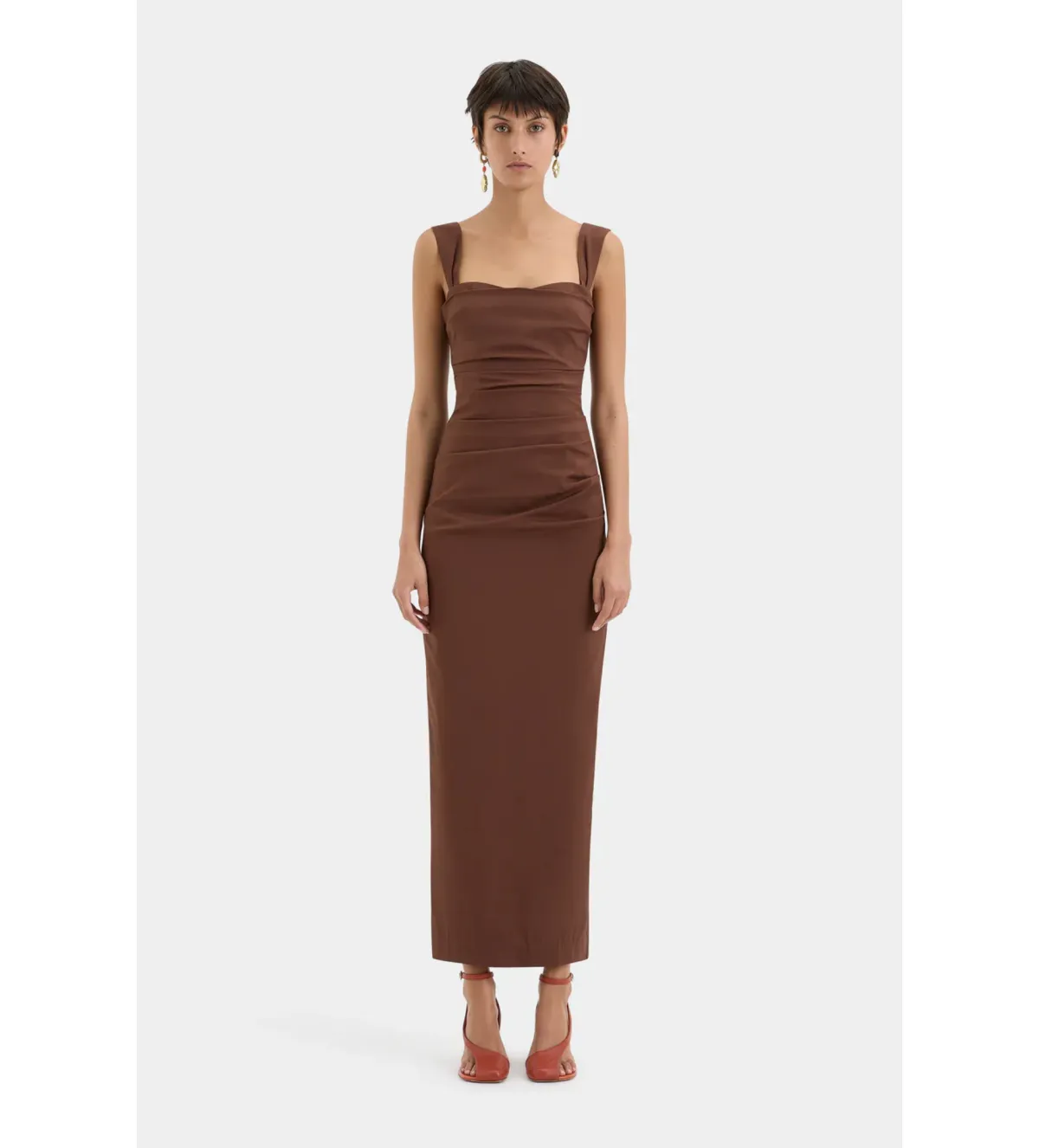 SIR The Label Dahlia Balconette Gown Brown Size 8 - Image 1