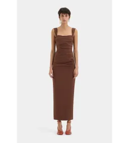 SIR The Label Dahlia Balconette Gown Brown Size 8 for rent on The Volte - image 1