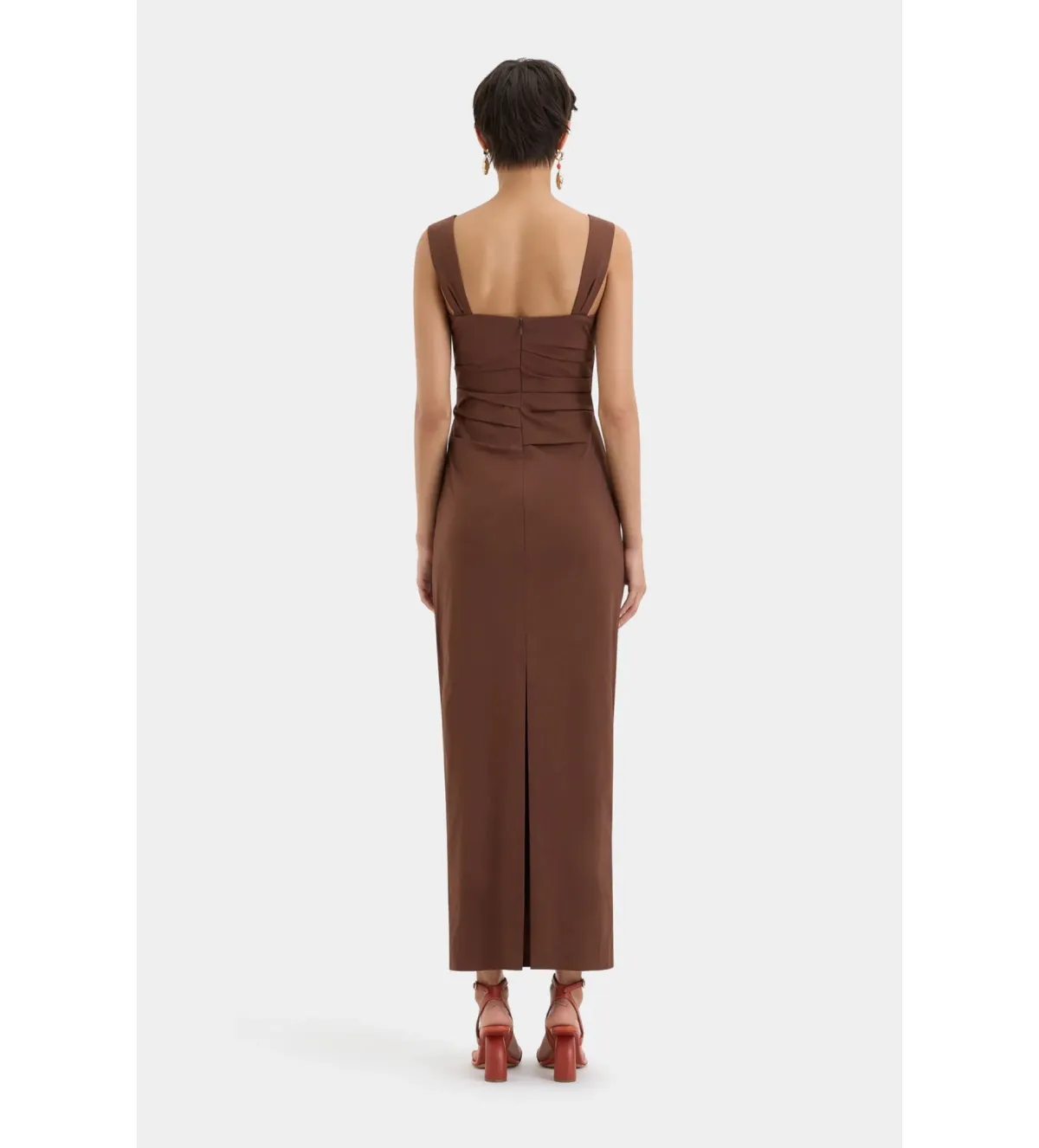 SIR The Label Dahlia Balconette Gown Brown Size 8 - Image 4