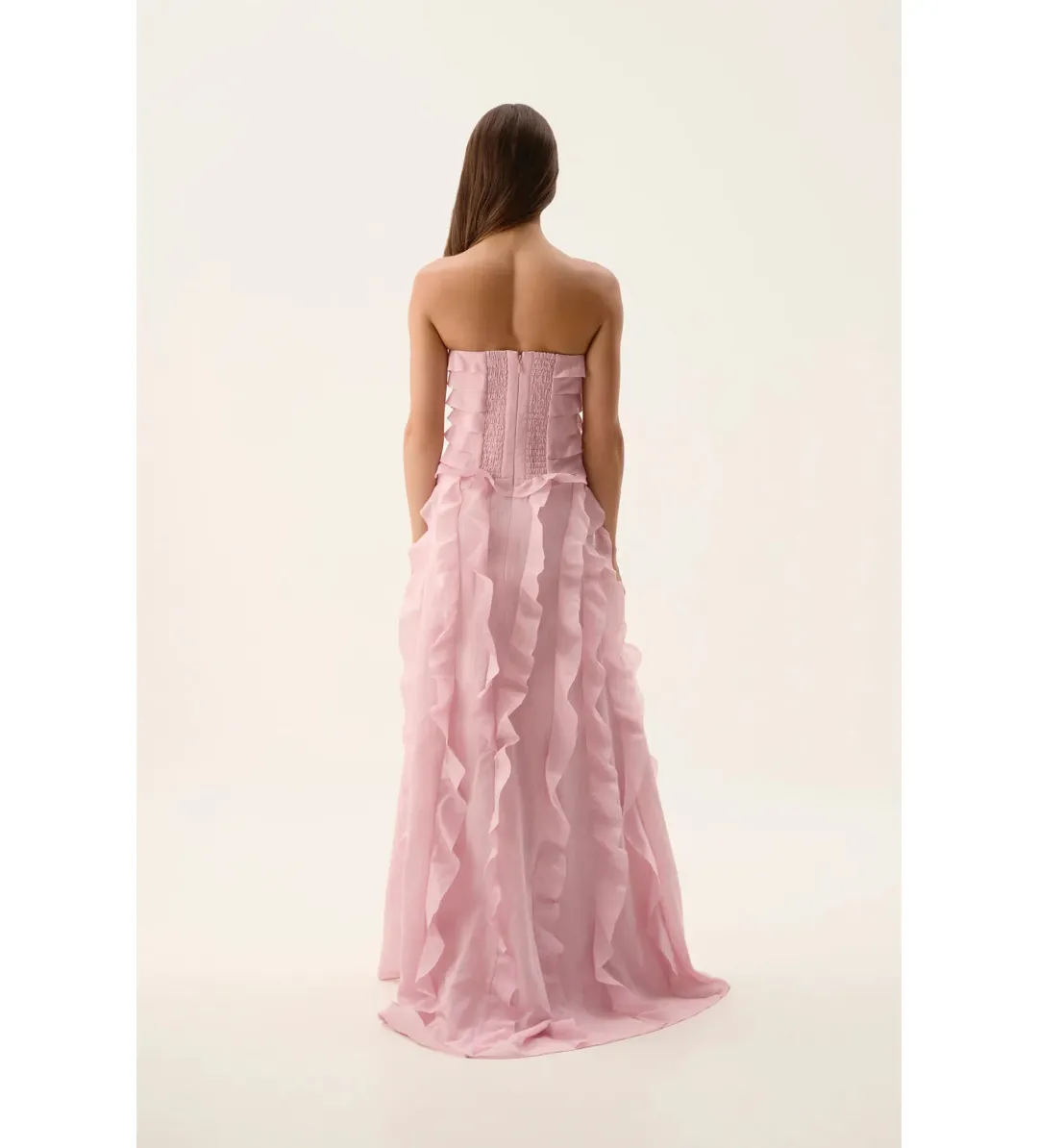 Aje Allaire Gown in Chalk Pink Size AU 6 for rent on The Volte - main image