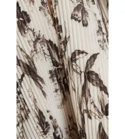 Zimmermann Pleated Printed Organza Bodice Size 1/AU 10 and Midi Skirt Set Size 0/AU 8 in Bird Toile Print for rent on The Volte - image 4