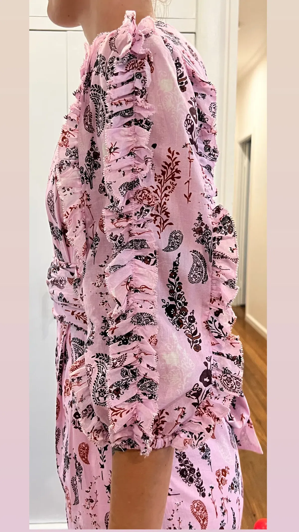 Joslin Jumpsuit Paisley Pink Size AU 10 - Image 5