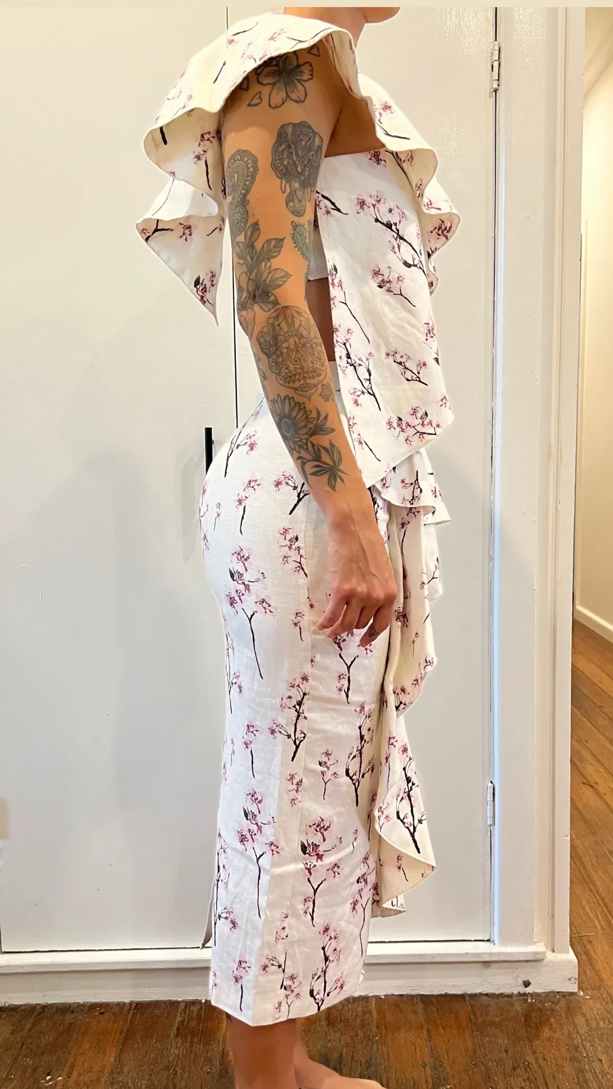 Joslin Studio Two Piece Skirt Top Multi Size AU 8 - Image 2