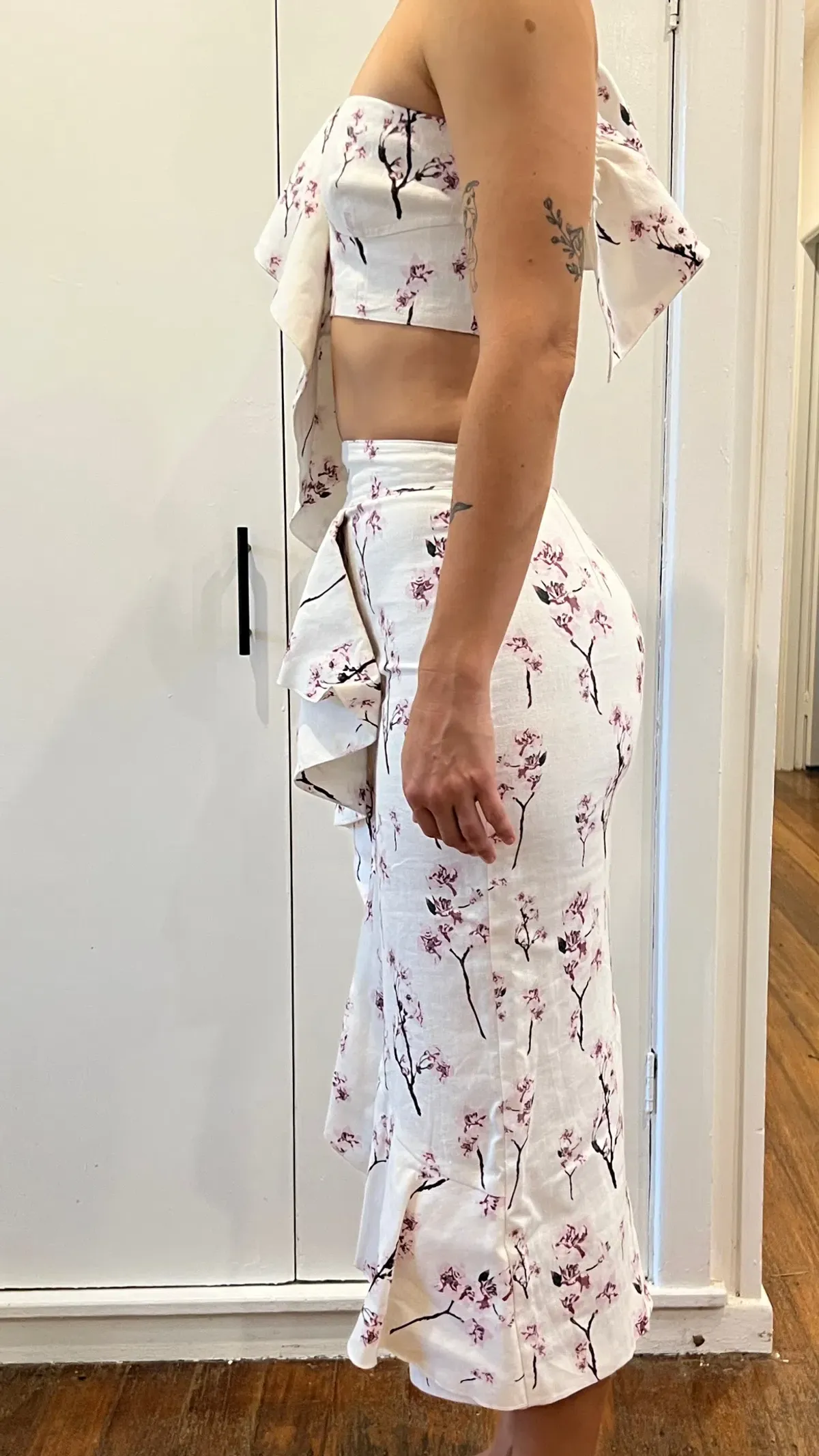 Joslin Studio Two Piece Skirt Top Multi Size AU 8 - Image 4