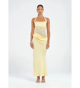 Benni Gina Maxi Dress in Butter Size AU 8 for rent on The Volte - image 1