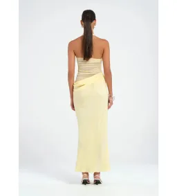 Benni Gina Maxi Dress in Butter Size AU 8 for rent on The Volte - image 3