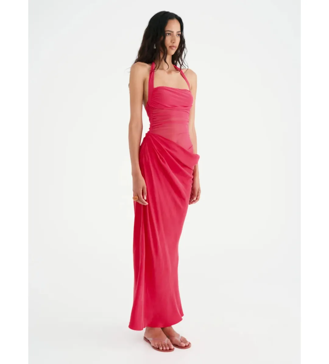 Benni Gina Maxi Dress in Watermelon Size AU 8 for rent on The Volte - main image