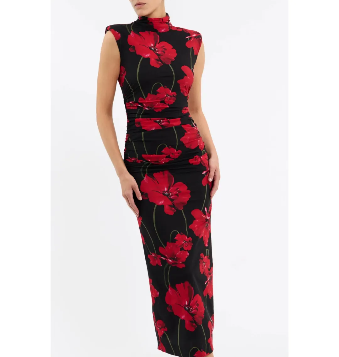 Rebecca Vallance Poppy Fields Midi Dress Floral Print Size AU 12 for rent on The Volte - main image