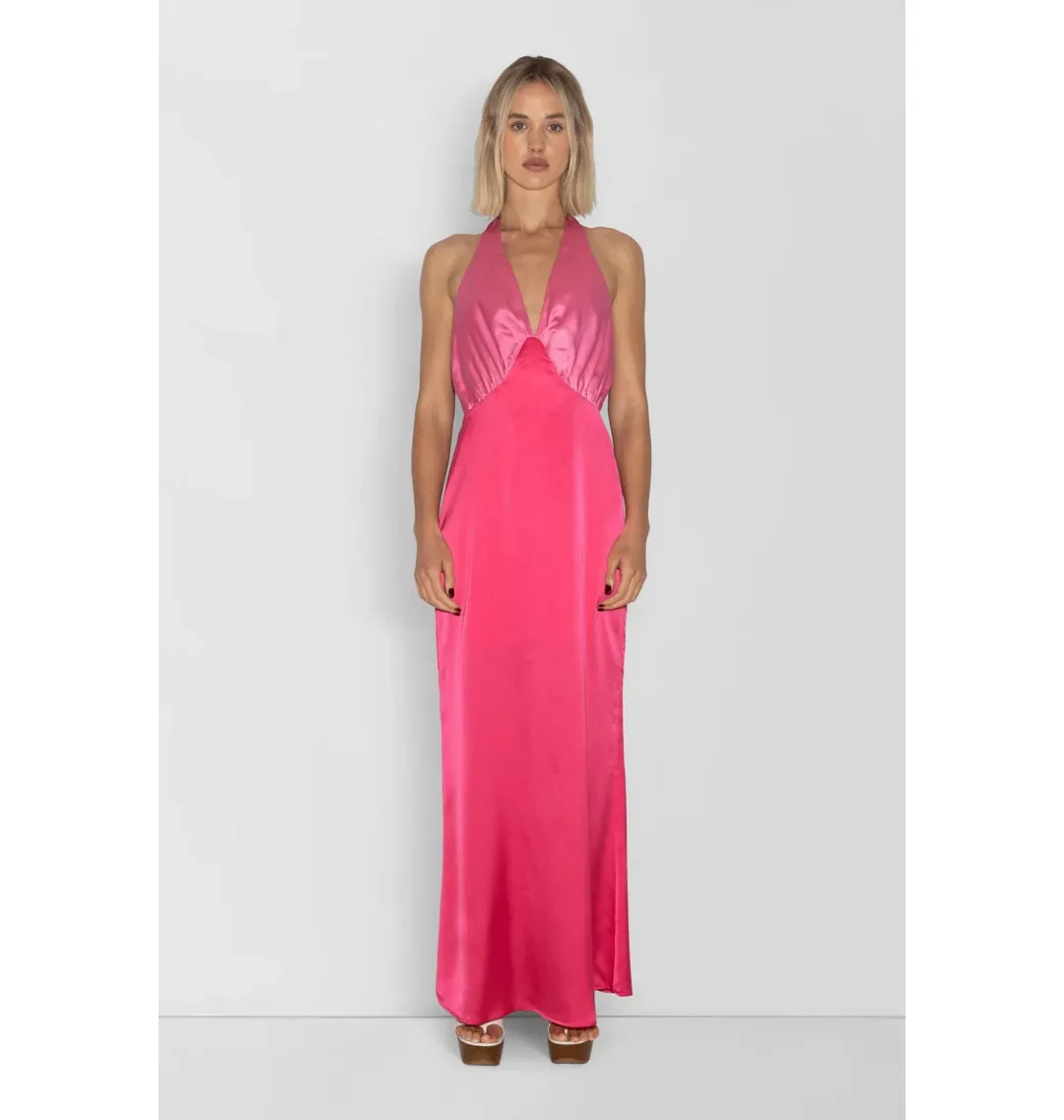 The Wolf Gang Oahu Slip Dress Hot Pink Size XL / AU 14 for rent on The Volte - main image