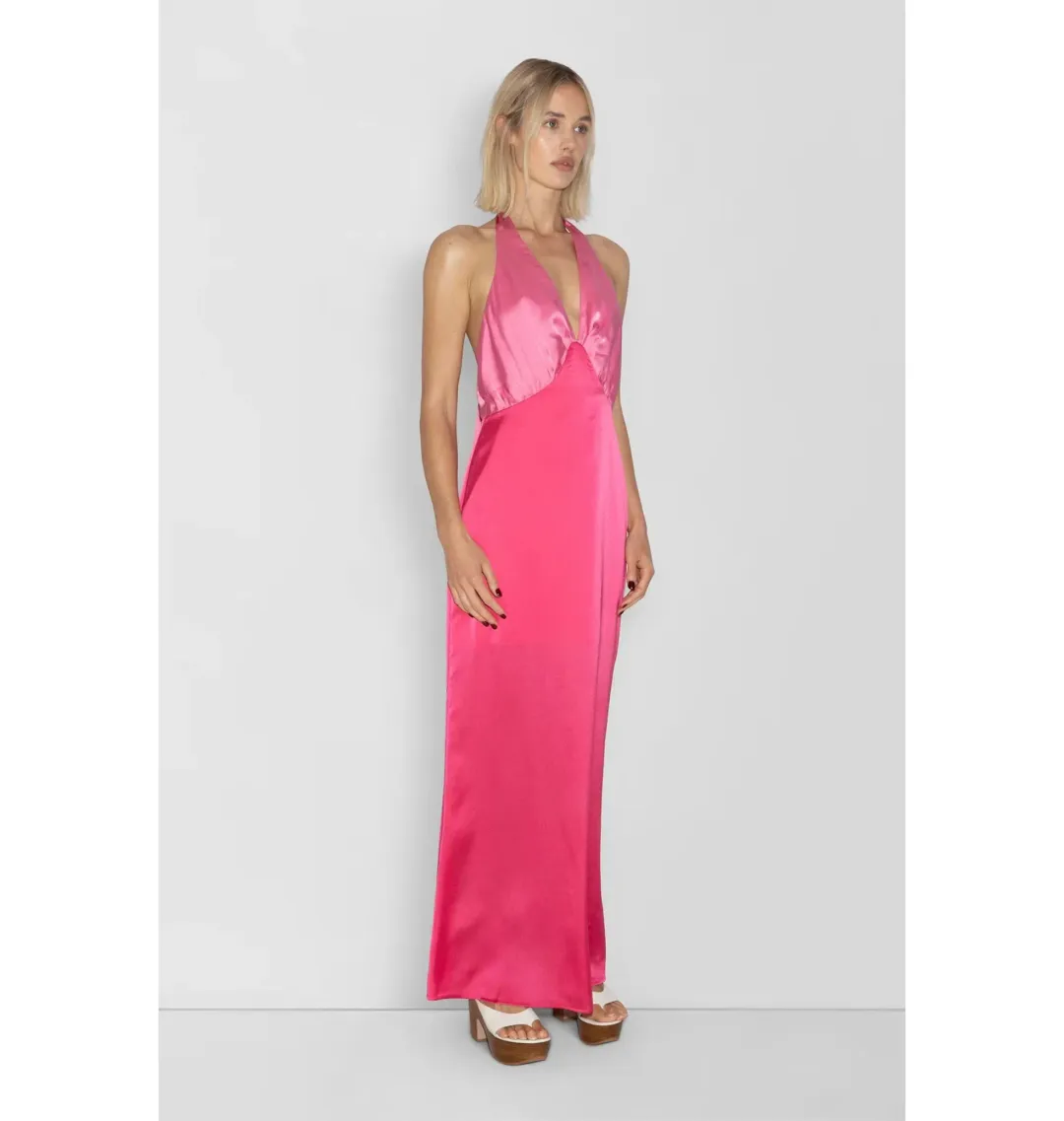 The Wolf Gang Oahu Slip Dress Hot Pink Size XL / AU 14 for rent on The Volte - main image