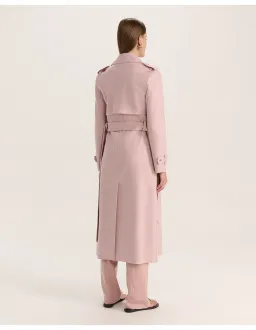 Saba Karla Longline Trench Coat Pink Salt Size AU 6 for rent on The Volte - image 3