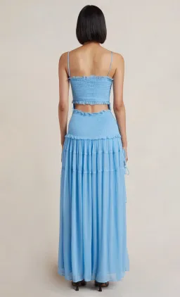 Bec and Bridge Charlotte Cut Out Maxi Dress Blue Size 8 for rent on The Volte - image 3