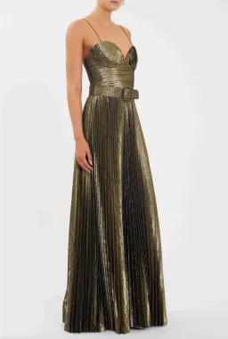 Rebecca Vallance Josie Gown in Metallic Size 8 for rent on The Volte - image 2