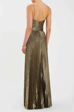 Rebecca Vallance Josie Gown in Metallic Size 8 for rent on The Volte - image 3