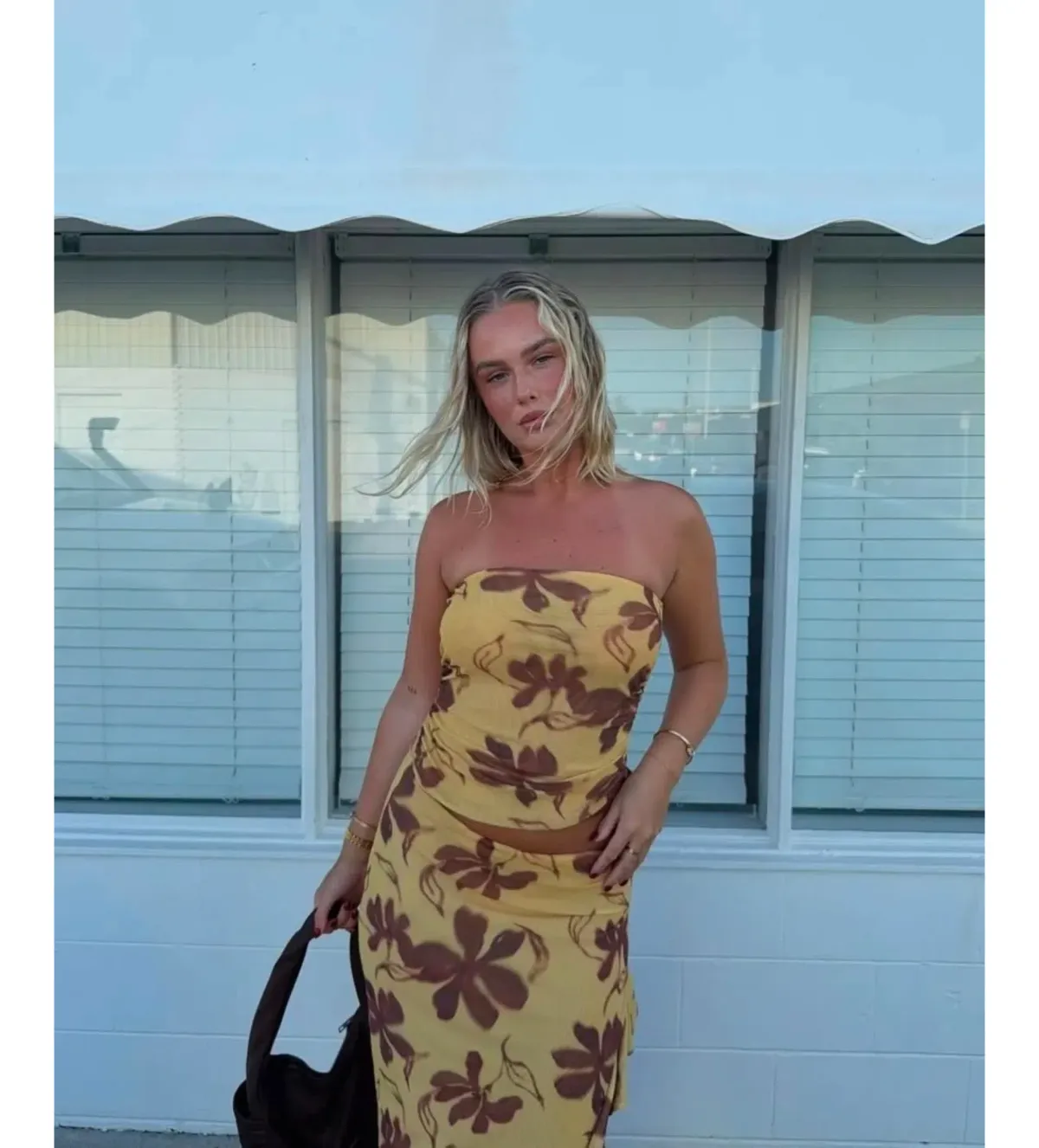 Benni Bindi Maxi Dress in Butter Floral Size AU 10 - Image 6