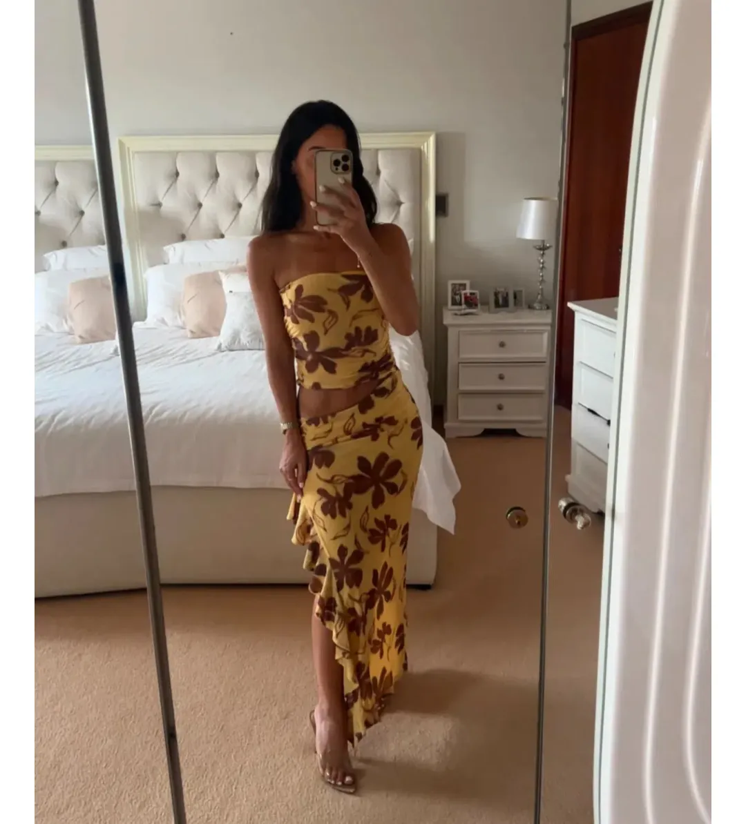 Benni Bindi Maxi Dress in Butter Floral Size AU 10 for rent on The Volte - main image