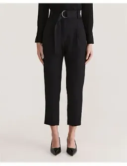 Saba Dharma Belted Slim Pants in Black Size AU 4 for rent on The Volte - image 2