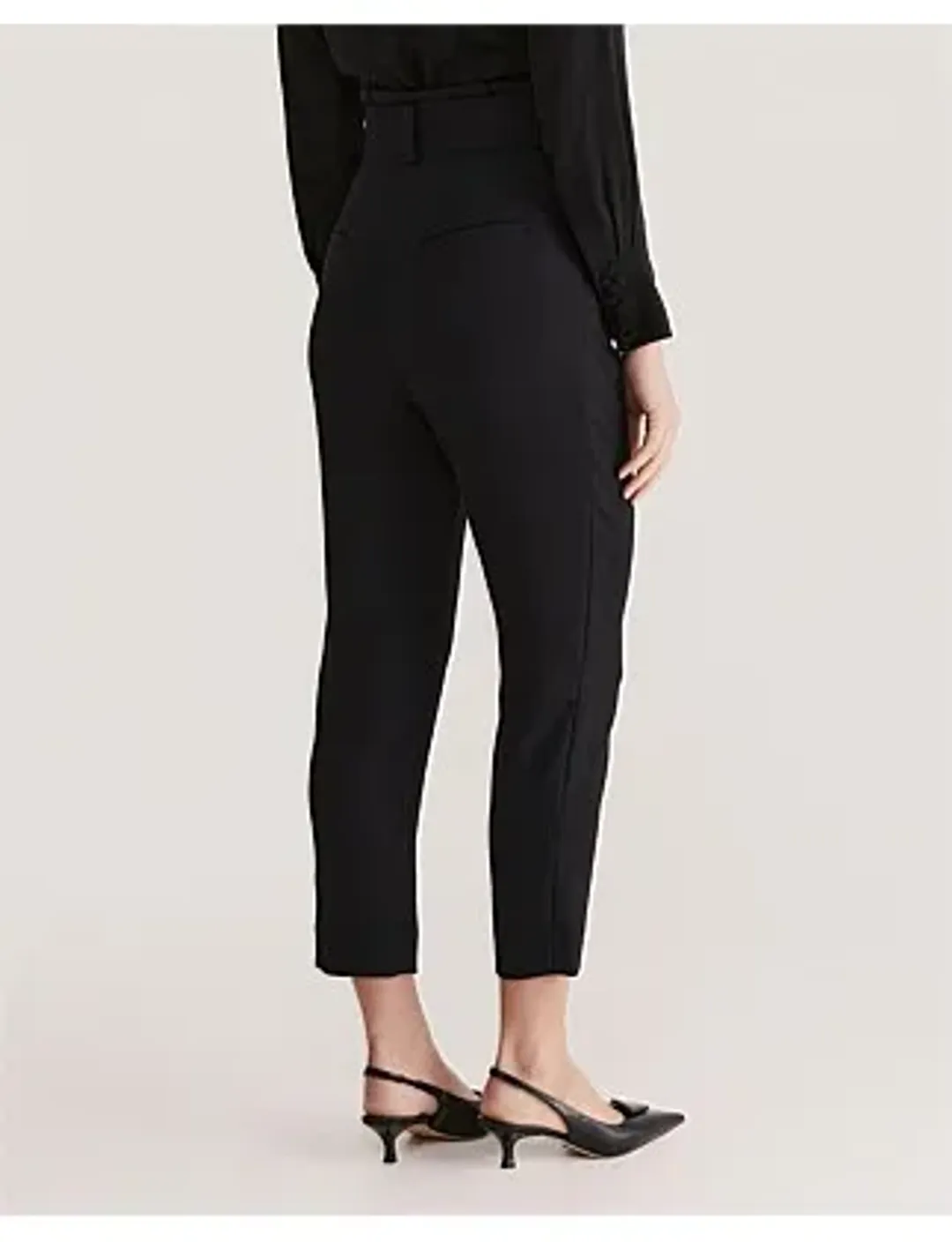 Saba Dharma Belted Slim Pants in Black Size AU 4 for rent on The Volte - main image