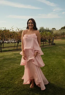 OMR x ELLIATT: Swallowtail Day To Night Maxi Dress Pink Size AU 14 for rent on The Volte - image 5