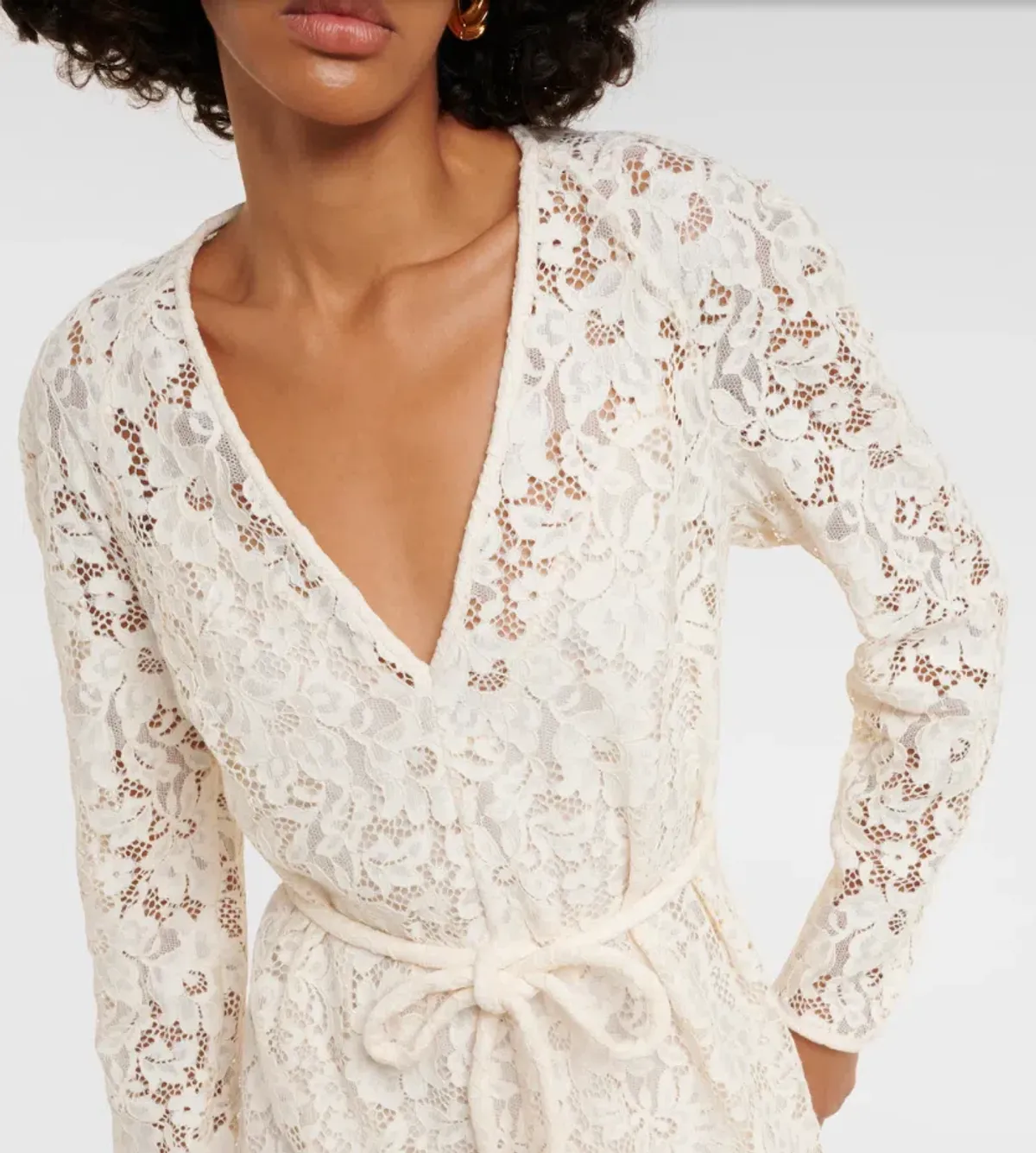 Zimmermann Matchmaker Lace Sheath Dress Cream Size 2/AU 12 - Image 2